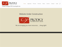 Tablet Screenshot of prodigyrehab.com